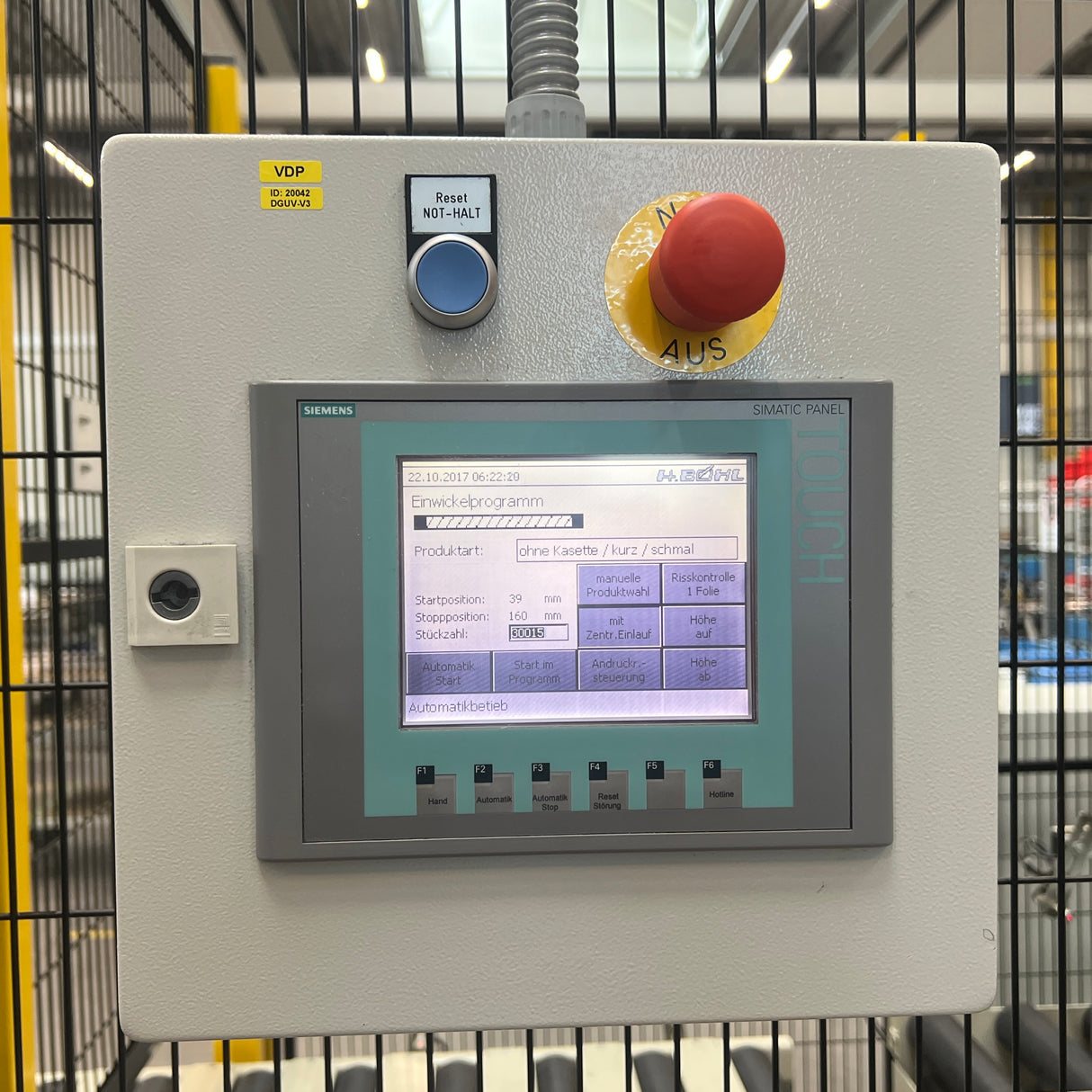 BÖHL SIGNODE Horizontalwickler Einwickelmaschine JUNIOR/S-450 VA Art.-Nr. JUNIOR450VA2016 – Ansicht 9