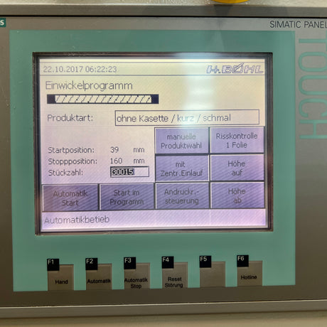 BÖHL SIGNODE Horizontalwickler Einwickelmaschine JUNIOR/S-450 VA Art.-Nr. JUNIOR450VA2016 – Ansicht 10