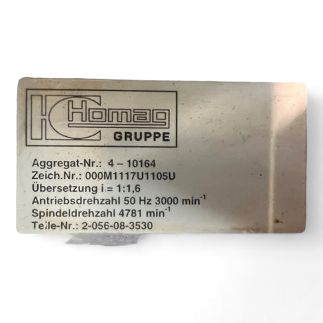 Bohrgetriebe HOMAG BAZ BOF Art.Nr-2-056-08-3530 Bohrkopf 7 +5 SPINDELN VERTIKAL Bohraggregat – Ansicht 16