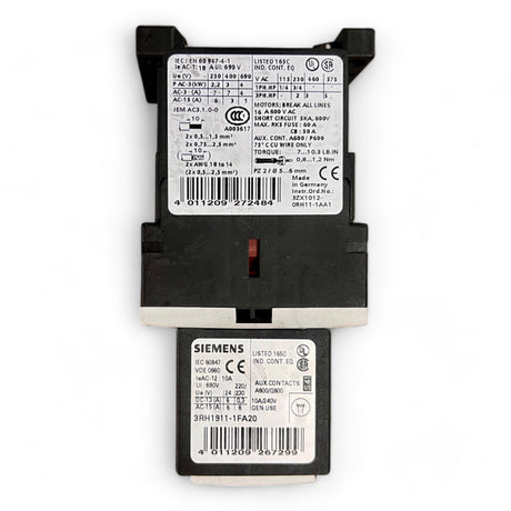Siemens 3RH1911-1FA20 Hilfsschalterblock