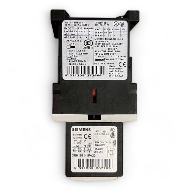 Siemens 3RH1911-1FA20 Hilfsschalterblock