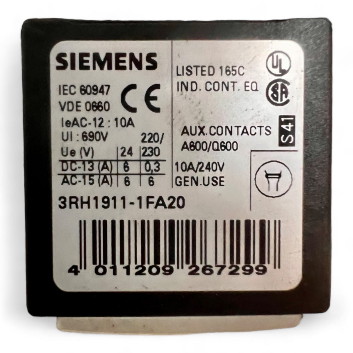 Siemens 3RH1911-1FA20 Hilfsschalterblock – Ansicht 6