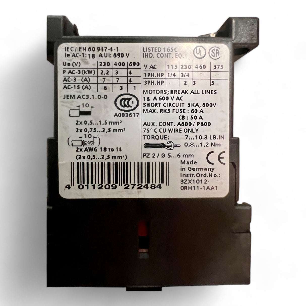 Siemens 3RH1911-1FA20 Hilfsschalterblock – Ansicht 7