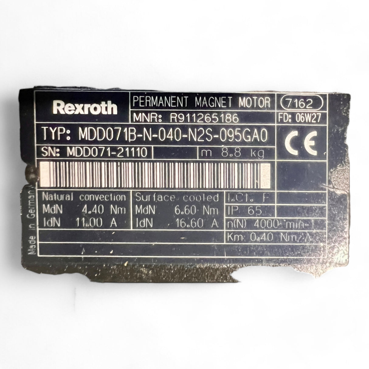 REXROTH Permanent Magnetmotor MDD071B-N-040-N2S-095GAO mit Alpha Getriebe TP 010X-MF1-40%-OEO-25 – Ansicht 5