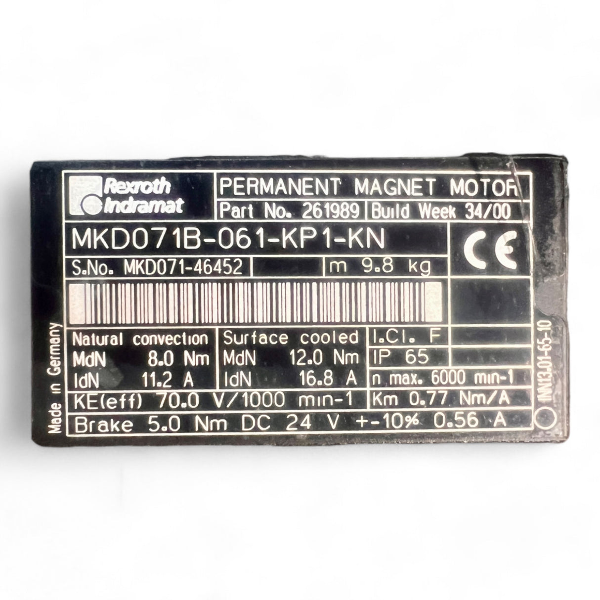 REXROTH Indramat Permanent Magnet Motor MKD071B-061-KP1-KN MKD071-46452: – Ansicht 4