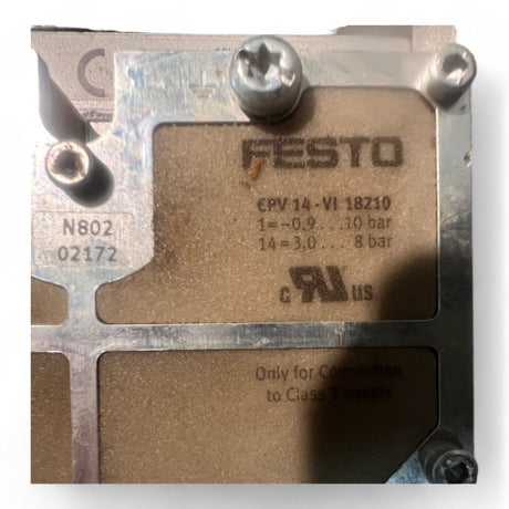 Festo CPV14 Ventilinsel CPV14-VI-P8-1/8-B Nr. 152427 – Ansicht 4