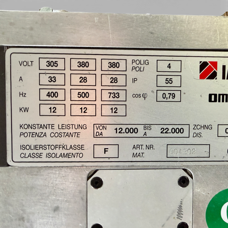 OMLAT IMA Hauptspindel 12 KW Motorspindel Elektrospindel ohne C-Achse – Ansicht 3