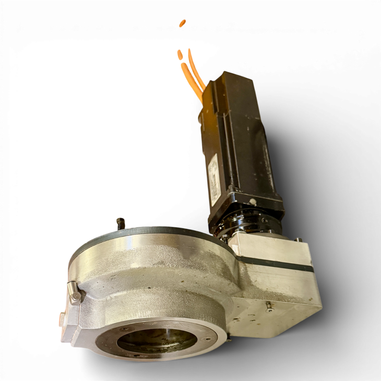 HOMAG INDRAMAT MKD041B144KG0KN Servomotor C Achse mit Alpha Getriebe für OMLAT Hauptspindel Teile Nr. 260464 MNR CNC