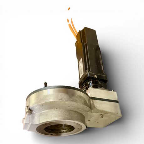 HOMAG INDRAMAT MKD041B144KG0KN Servomotor C Achse mit Alpha Getriebe für OMLAT Hauptspindel Teile Nr. 260464 MNR CNC