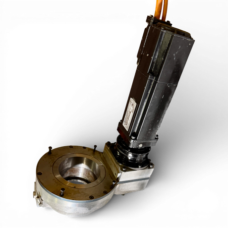HOMAG INDRAMAT MKD041B144KG0KN Servomotor C Achse mit Alpha Getriebe für OMLAT Hauptspindel Teile Nr. 260464 MNR CNC