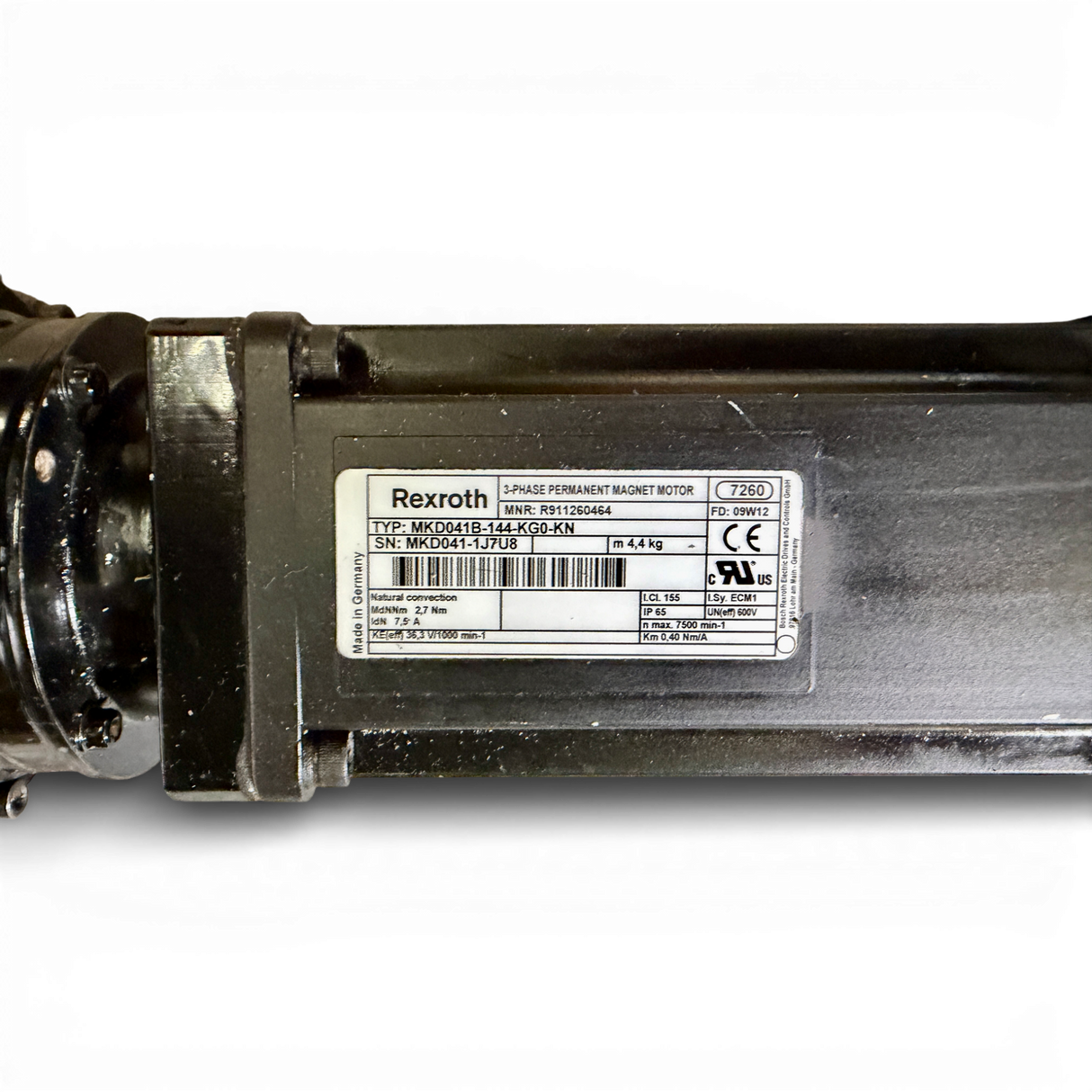 HOMAG INDRAMAT MKD041B144KG0KN Servomotor C Achse mit Alpha Getriebe für OMLAT Hauptspindel Teile Nr. 260464 MNR CNC