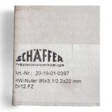 HW-Nuter 86x3,1/2,2x22 mm - Schäffer Präzisionswerkzeuge – Ansicht 4