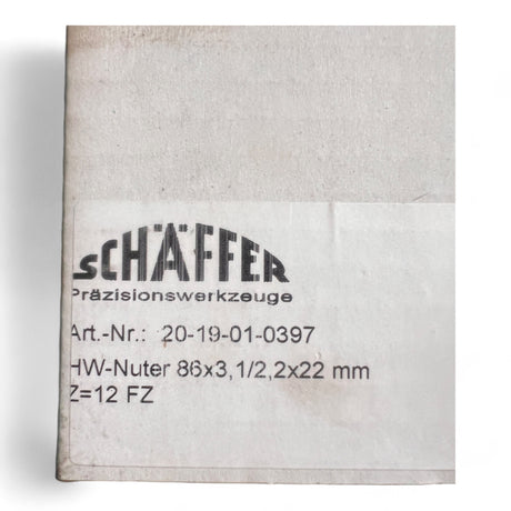 HW-Nuter 86x3,1/2,2x22 mm - Schäffer Präzisionswerkzeuge – Ansicht 4