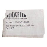 HW-Nuter 86x3,1/2,2x22 mm von Schaffer Präzisionswerkzeuge – Ansicht 4