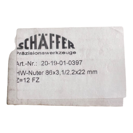 HW-Nuter 86x3,1/2,2x22 mm von Schaffer Präzisionswerkzeuge – Ansicht 4