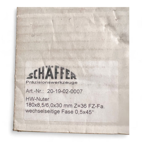 HW-Nuter 180x8,5/6,0x30 mm Z=36 FZ-Fa Schäffer – Ansicht 4