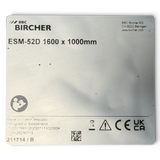 BBC BIRCHER Trittschutzmatte Trittmatte Sicherheitsschaltmatte ESM-52D 1600 x 1000 x 11 mm für HOMAG / IMA fabrikneu