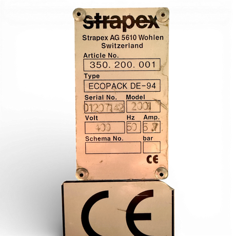 Strapex ECOPACK DE 94 Umreifungsmaschine Art. Nr. 350200001 – Ansicht 18