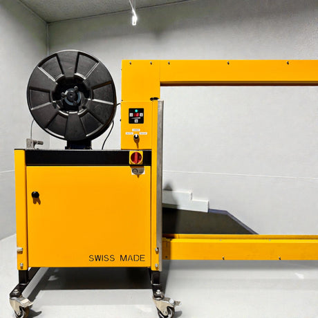 Strapex SMG 65 automatische Umreifungsanlage mit Fördertechnik und modularen Gliederbandförderanlage – Ansicht 17