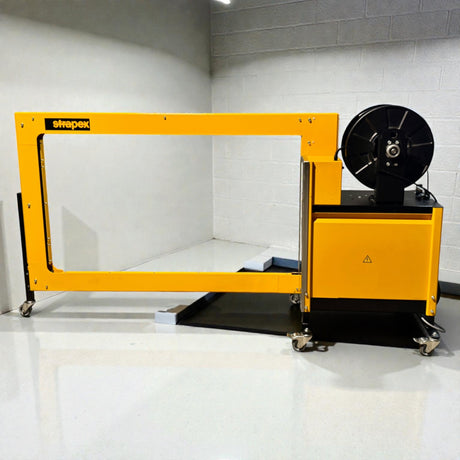 Strapex SMG 65 automatische Umreifungsanlage mit Fördertechnik und modularen Gliederbandförderanlage – Ansicht 23