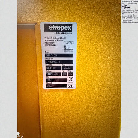 Strapex SMG 65 automatische Umreifungsanlage mit Fördertechnik und modularen Gliederbandförderanlage – Ansicht 27