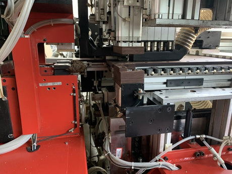 PRIESS & HORSTMANN BAT CNC Bohr und Einpressmaschine Türenfertigung Beschlagbohrmaschine – Ansicht 7