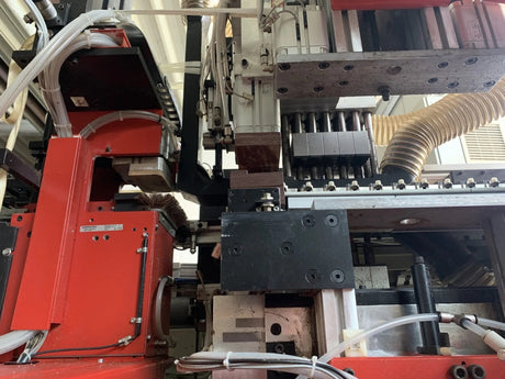 PRIESS & HORSTMANN BAT CNC Bohr und Einpressmaschine Türenfertigung Beschlagbohrmaschine – Ansicht 8