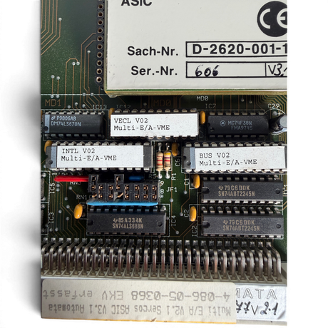 HOMAG AUTOMATA MULTI-E/A VME-GRUNDKARTE Art.-Nr. 4-086-05-0368 mit SERCOS Master Modul ASIC V3.1 für HOMAG BAZ BOF 32 41