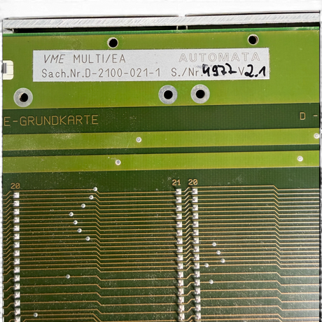 HOMAG AUTOMATA MULTI-E/A VME-GRUNDKARTE Art.-Nr. 4-086-05-0368 mit SERCOS Master Modul ASIC V3.1 für HOMAG BAZ BOF 32 41