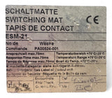Homag Weeke Bircher Trittmatte Sicherheits-Schaltmatte ESM-21, 1200x1000mm blau 121019-001, PA00524-001 Homag Nr