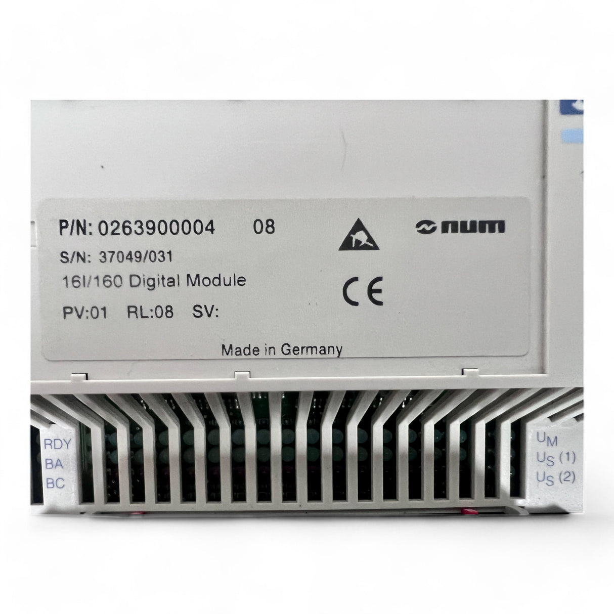 NUM 16I/16O Digital Module – P/N: 0263900004 16 In/16 Out 24 VDC Modul – Ansicht 8