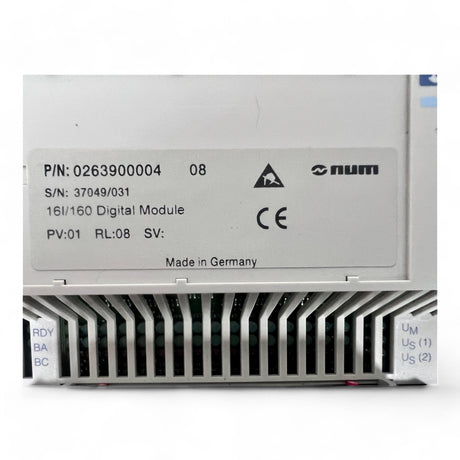 NUM 16I/16O Digital Module – P/N: 0263900004 16 In/16 Out 24 VDC Modul – Ansicht 8