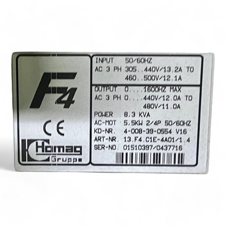 KEB HOMAG Combivert F4 13.F4.C1E-4A01/1.4 Frequenzumrichter 4-008-39-0554 V16 – Ansicht 2