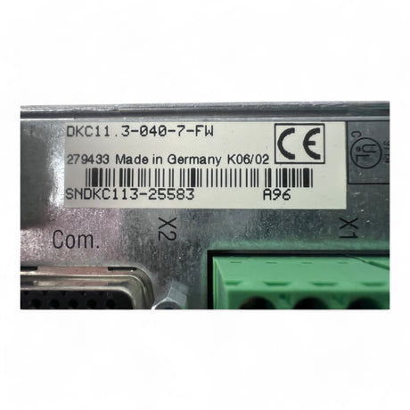 Bosch Rexroth Indramat Digitaler Servoregler DKC11.3-040-7-FW, Seriennummer SNDKC113-25583 – Ansicht 9