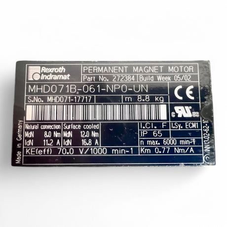 Bosch Rexroth Indramat Antriebsmotor MHD071B-061-NP0-UN WEEKE , HOMAG 2-214-95-1262 – Ansicht 7