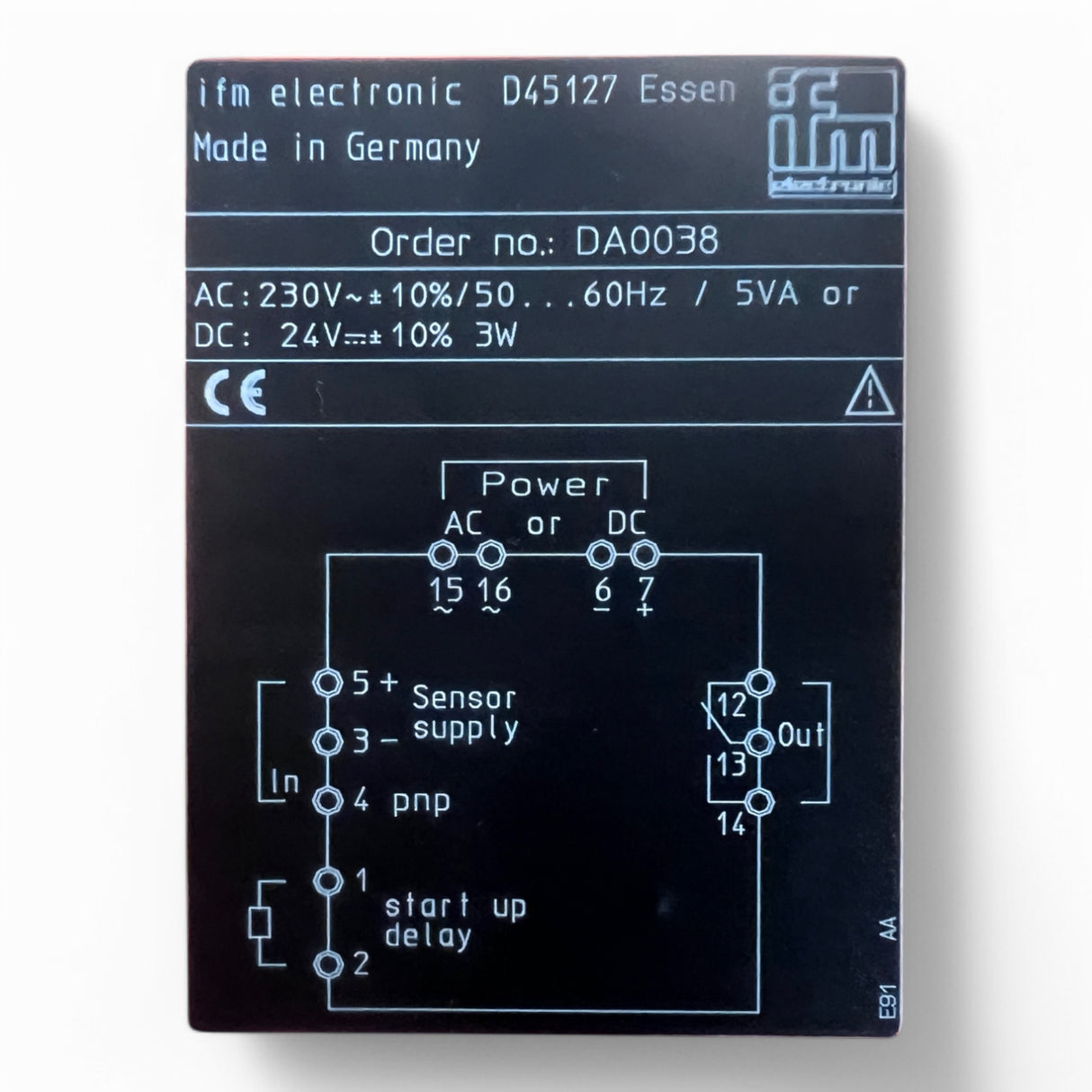 ifm electronic Stillstandswächter DA0025 underspeed monitor A 300 230V – Ansicht 7