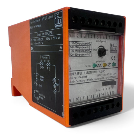 ifm electronic Stillstandswächter DA0025 underspeed monitor A 300 230V