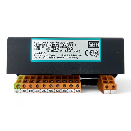 SBA Transformator DGS 209-0286 | 240 W | 24 V | 10 A – Ansicht 7