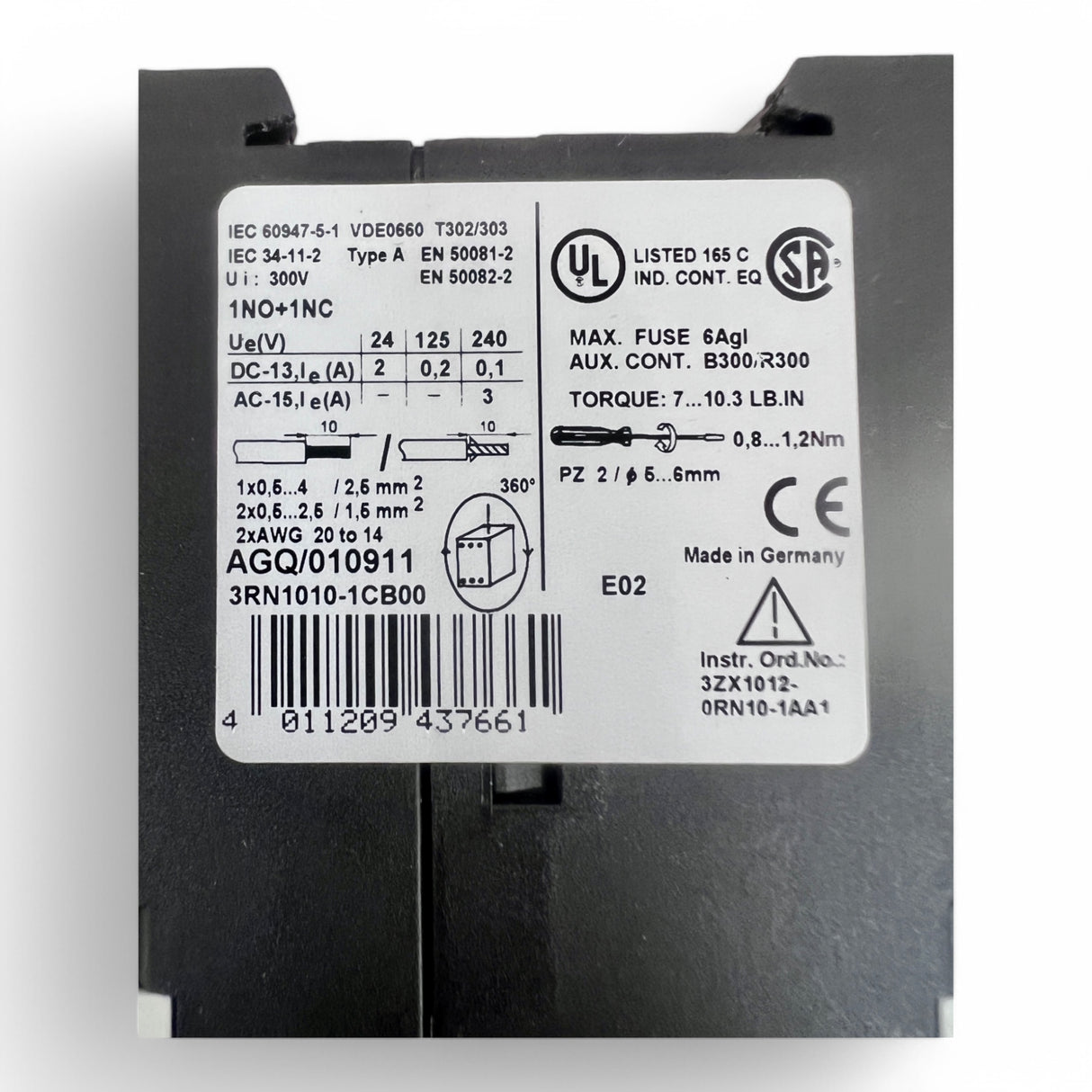 SIEMENS SIRIUS 3R Überwachungsrelais 3RN1010-1CB00 – Ansicht 8
