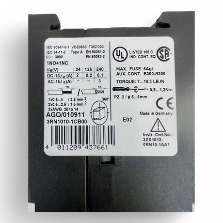 SIEMENS SIRIUS 3R Überwachungsrelais 3RN1010-1CB00 – Ansicht 8
