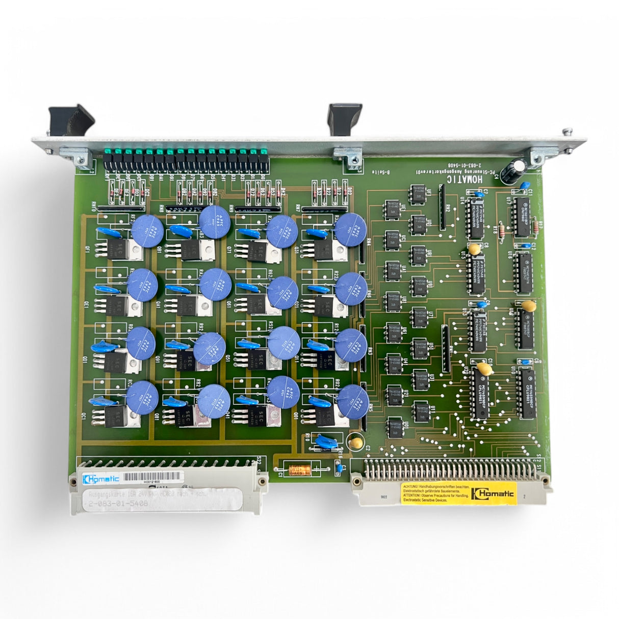 HOMAG HOMATIC Ausgangskarte 16A 24V PNP HC020 Art. 2-083-01-5408 –Serienn.: HO0121600 BAZ BOF – Ansicht 4