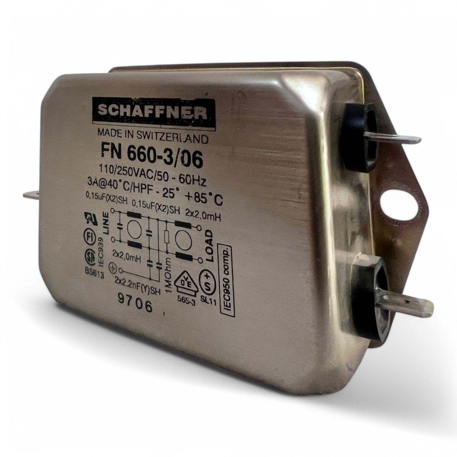 Schaffner FN 660-3/06 Entstörfilter Holzma Homag HPP HPL – Ansicht 2
