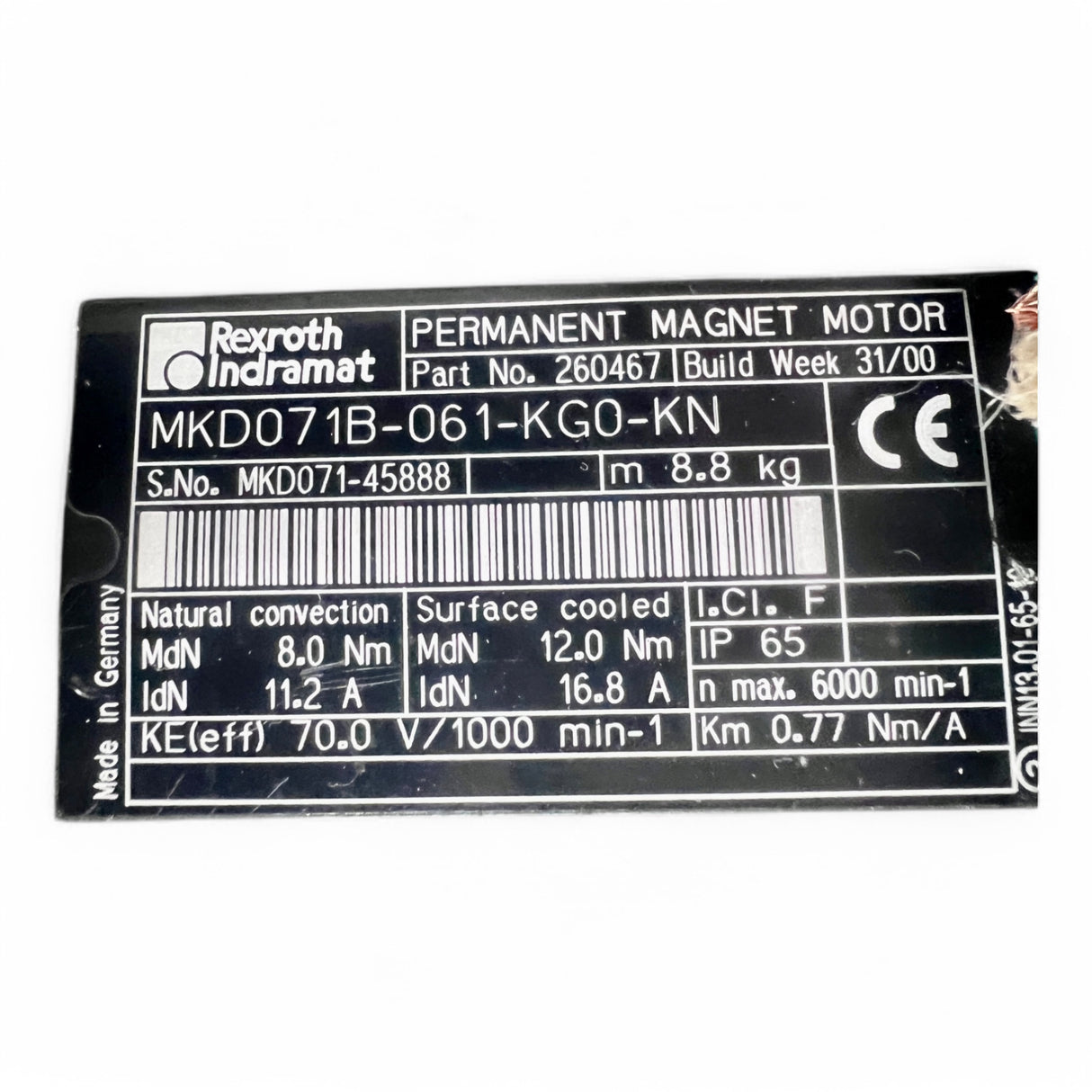 Rexroth Indramat MKD071B-061-KG0-KN Servomotor – Ansicht 9