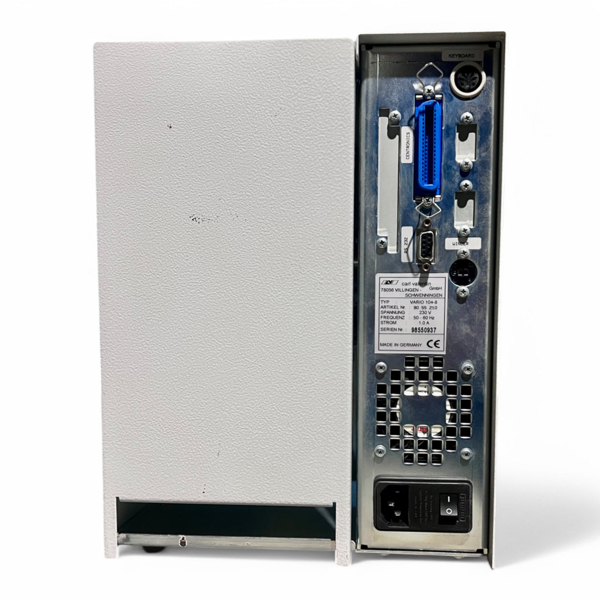 HOLZMA Carl Valentin Drucker Thermotransferdrucker VARIO 104-8 Etikettendrucker – 230 V – Art. Nr. 90.55.210 für Ettiketten
