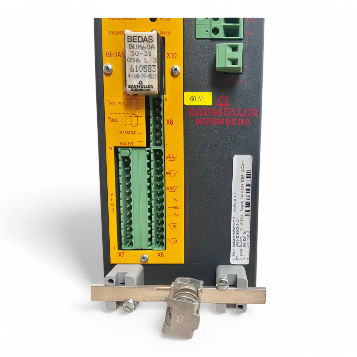 BAUMÜLLER Wechselstromumrichter BUM60-30/60-31-B-002 mit Steuerkarte BUM60-A-SH-0104 HOLZMA ) – Ansicht 5