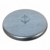 Filterronde Filterdeckel Deckel verzinkt für Filterschlauch D=200 mm mit Gewindebolzen M8x25 (4 Stück)