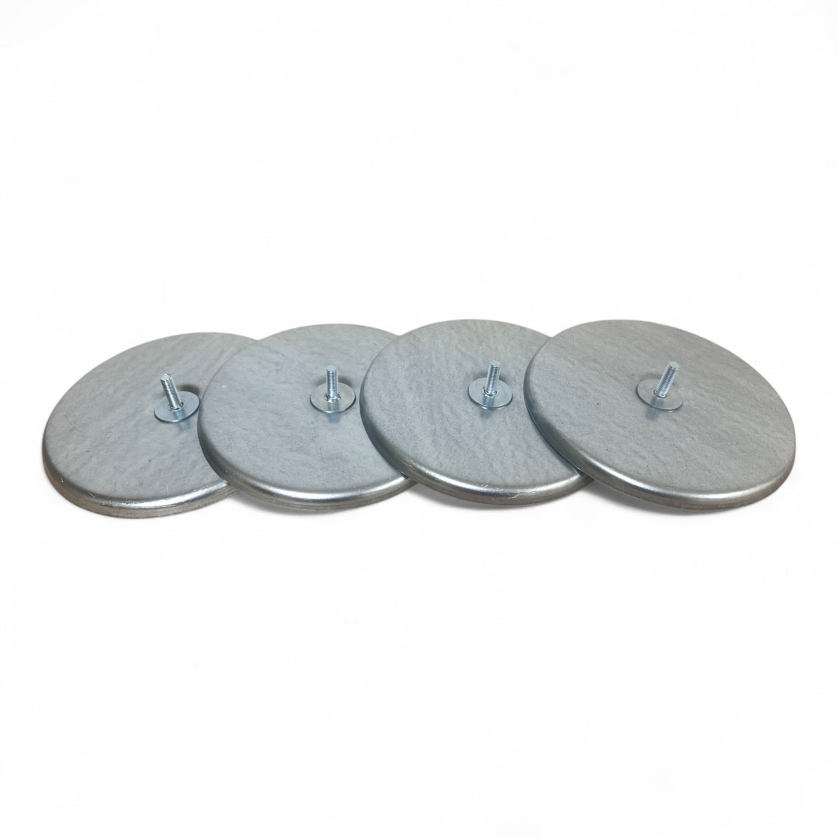 Filterronde Filterdeckel Deckel verzinkt für Filterschlauch D=200 mm mit Gewindebolzen M8x25 (4 Stück) – Ansicht 6
