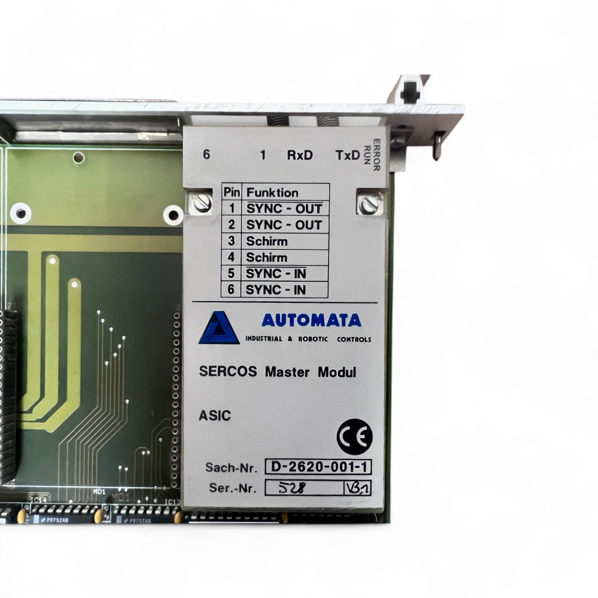 HOMAG Automata Multi EA VME SERCOS Master Modul V21 mit ASIC V31 ohne Zubehör 4086050368 – Ansicht 7