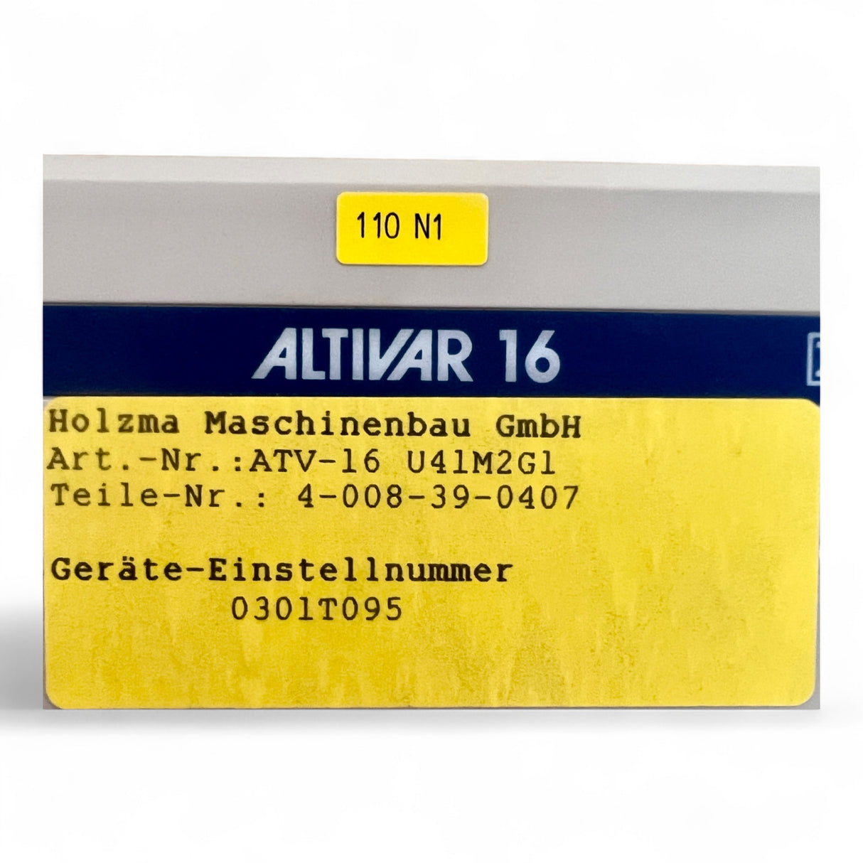 HOMAG Holzma Frequenzumrichter Altivar 16 ATV-16 U41M2G1 &nbsp;- Teile-Nr. 4-008-39-0407 – Ansicht 12