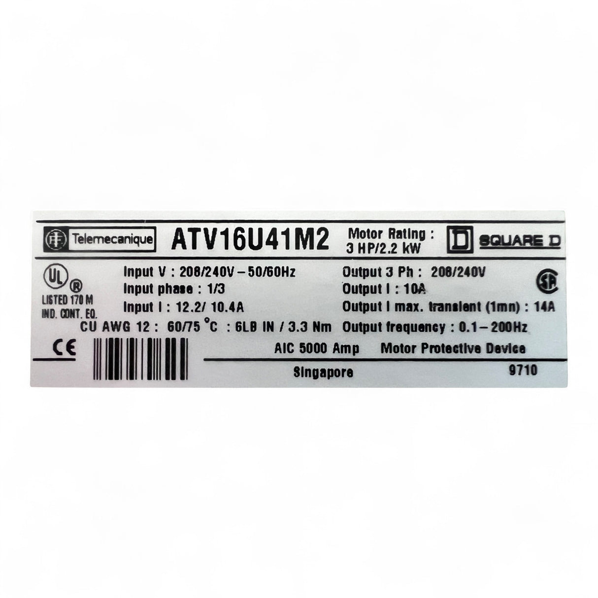 HOMAG Holzma Frequenzumrichter Altivar 16 ATV-16 U41M2G1 &nbsp;- Teile-Nr. 4-008-39-0407 – Ansicht 14